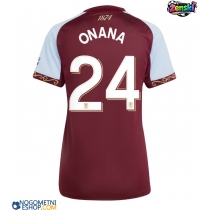 Ženski Nogometni dresi Aston Villa Amadou Onana #24 Domači 2025-26 Kratek Rokav